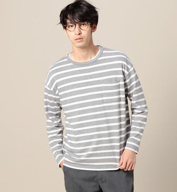【ビューティアンドユース ユナイテッドアローズ/BEAUTY＆YOUTH UNITED ARROWS】 BY コットン/レーヨン ボーダー カットソー [送料無料]