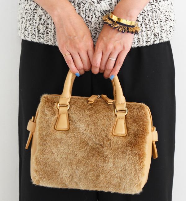 【ビューティアンドユース ユナイテッドアローズ/BEAUTY＆YOUTH UNITED ARROWS】 BY∵ フェイクファー2WAYボストン [送料無料]