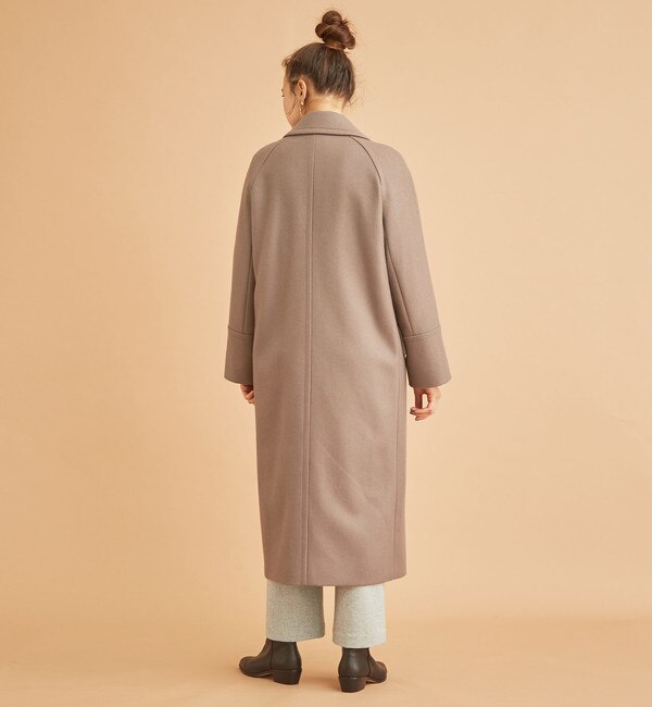 beauty&youth HAMILTON WOOLMIXメルトンロングPコート - ロング