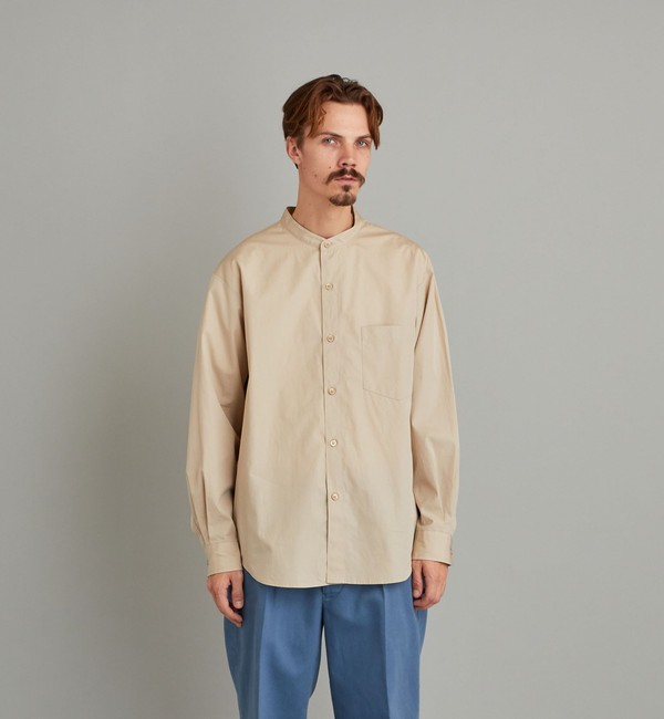 Steven Alan＞ THOMAS MASON BAND COLLAR SHIRT-LOOSE/シャツ|BEAUTY&YOUTH UNITED  ARROWS(ビューティーアンドユース ユナイテッドアローズ)の通販｜アイルミネ