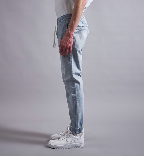 monkey time＞ Re:USECLED DENIM SKINNY JOGGER/デニムジョガーパンツ