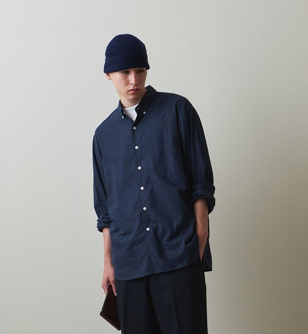 Steven Alan＞ LEGGIUNO/CHECK SINGLE NEEDLE SHIRT-LOOSE/シャツ|BEAUTY&YOUTH  UNITED ARROWS(ビューティーアンドユース ユナイテッドアローズ)の通販｜アイルミネ