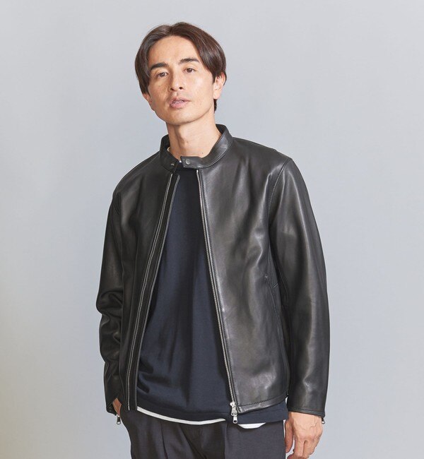 BY レザー シングル ライダースジャケット|BEAUTY&YOUTH UNITED ARROWS ...