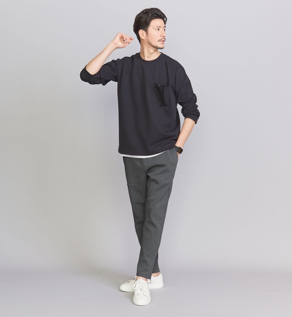 WEB限定 WARDROBE SMART】ダブルニット イージーパンツ/セットアップ