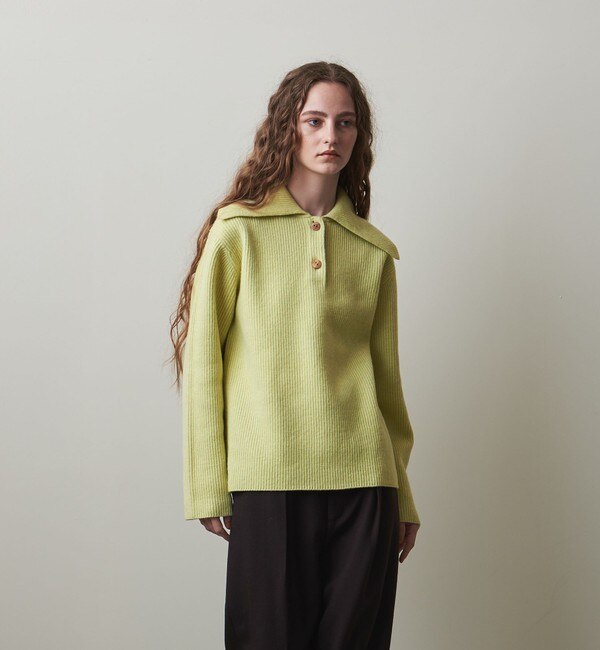 Steven Alan＞WOOL 2BUTTON KNIT PULLOVER/ニット|BEAUTY&YOUTH UNITED