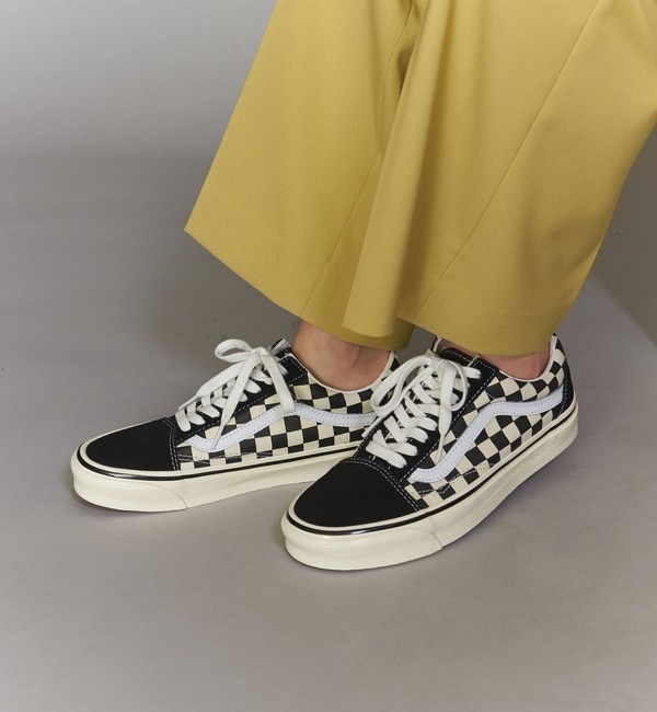 Checkered old clearance skool platform vans