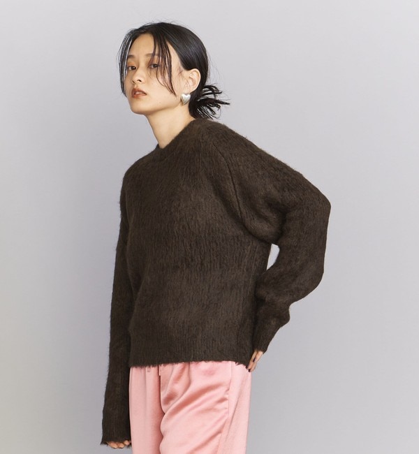 モヘヤミックス シャギークルーネック ニットプルオーバー|BEAUTYYOUTH UNITED ARROWS(ビューティアンドユース  ユナイテッドアローズ)の通販｜アイルミネ