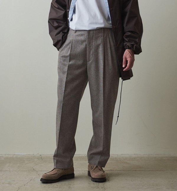 Steven Alan＞ MICRO CHECK 2PLEATED PANTS-BOLD/パンツ|BEAUTYYOUTH UNITED  ARROWS(ビューティアンドユース ユナイテッドアローズ)の通販｜アイルミネ