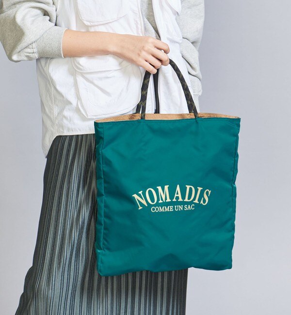 別注】＜NOMADIS＞SAC ロゴ リバーシブル トートバッグ -2WAY