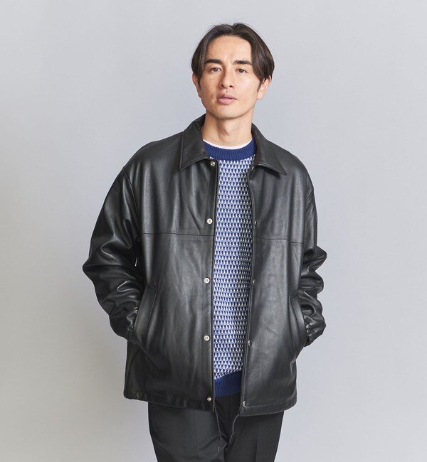 COACH レザーパーカージャケット メンズ S 革+select-technology.net