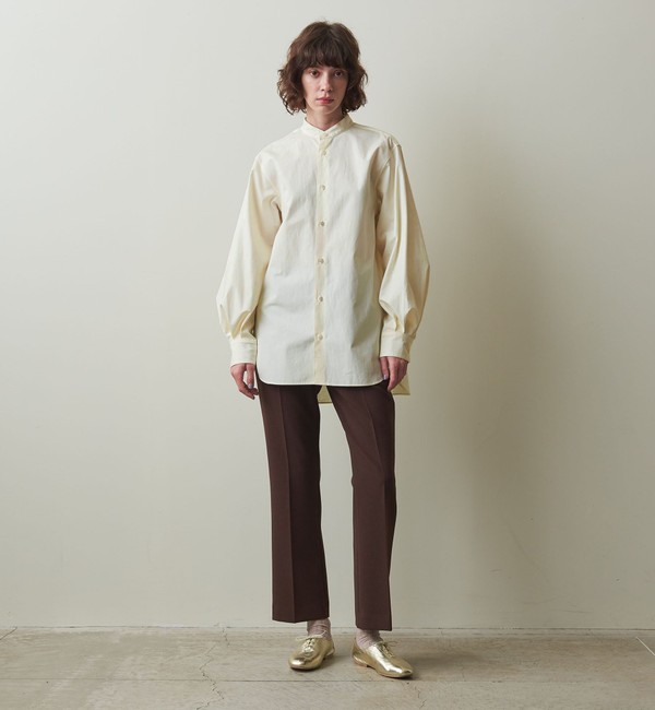 Steven Alan＞COTTON STAND COLLAR SHIRT/シャツ|BEAUTY&YOUTH UNITED