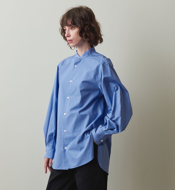 Steven Alan＞COTTON STAND COLLAR SHIRT/シャツ|BEAUTY&YOUTH UNITED