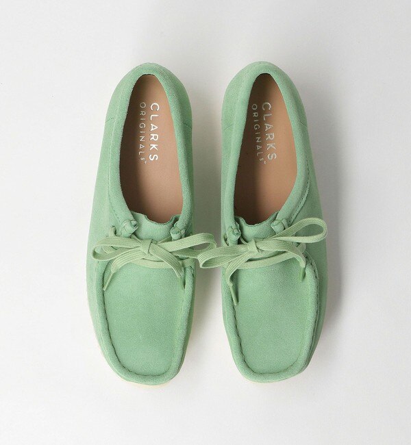 本店は ＜Clarks＞WALLABEE ワラビー スエード シューズ/Pine Green