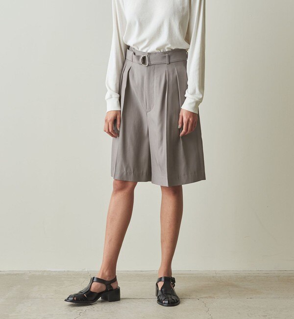 Steven Alan＞TWILL BELTED SHORT PANTS/ショートパンツ|BEAUTY&YOUTH