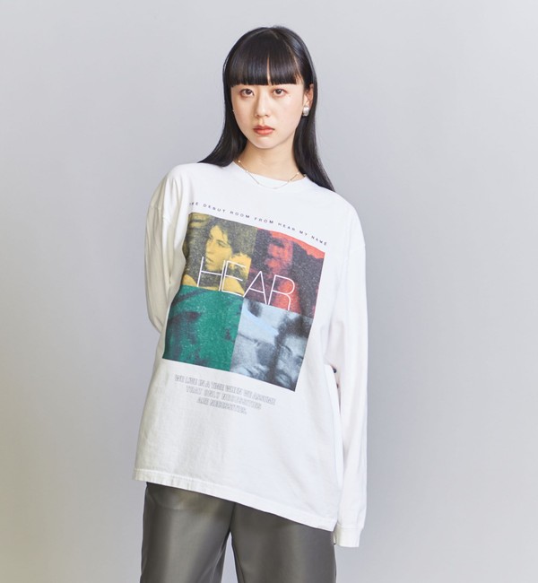 別注】＜HEAR MY NAME＞グラフィック ロングスリーブ Tシャツ