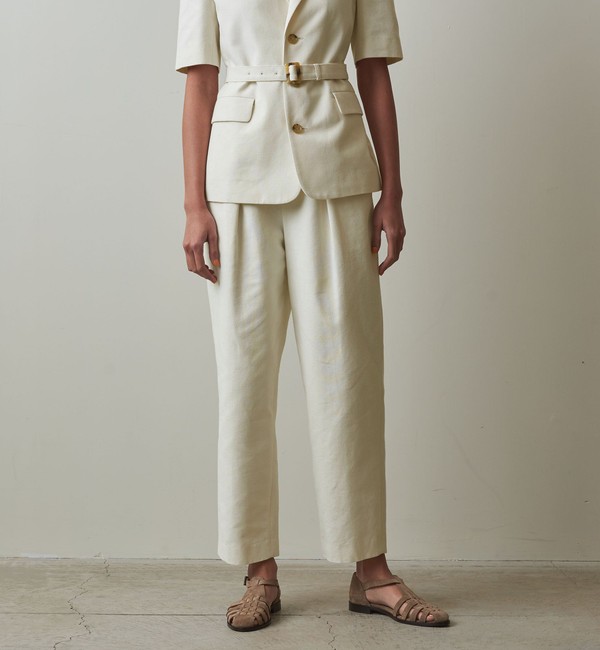 Steven Alan＞GROSGRAIN TUCK TROUSERS/パンツ|BEAUTY&YOUTH UNITED  ARROWS(ビューティーアンドユース ユナイテッドアローズ)の通販｜アイルミネ