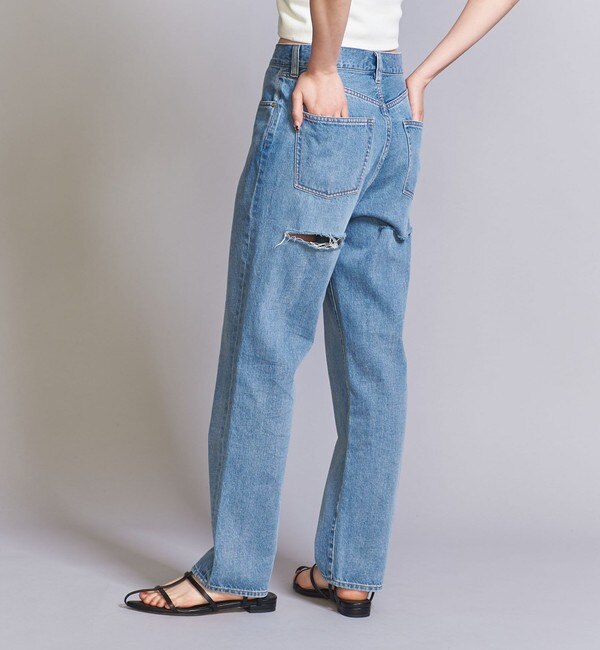 【WEB限定】ヒップカットデニムパンツ -ウォッシャブル-