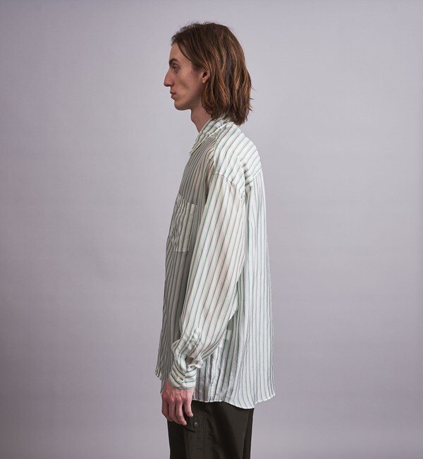 monkey time＞ WASH CUPRA STRIPE SHIRT/シャツ|BEAUTY&YOUTH UNITED