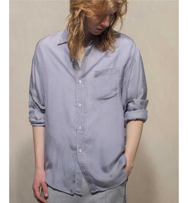 monkey time＞ WASH CUPRA STRIPE SHIRT/シャツ|BEAUTY&YOUTH UNITED