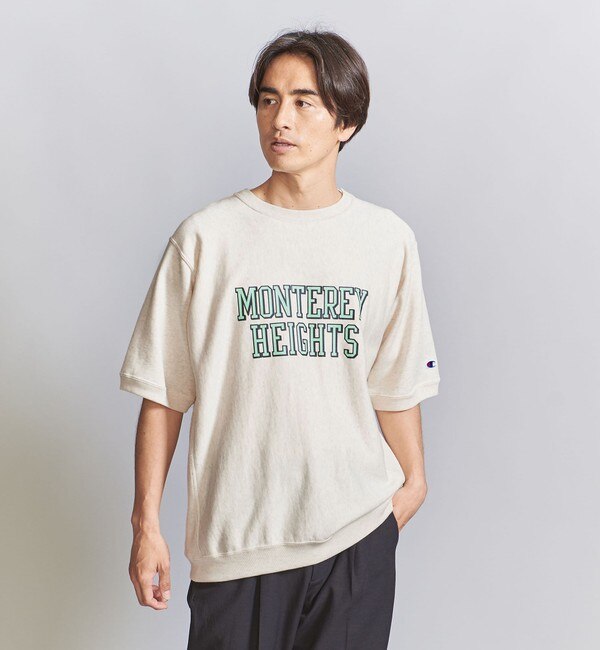 【別注】 ＜Champion＞ REVERSE WEAVE SHORT SLEEVE SWEAT/スウェット