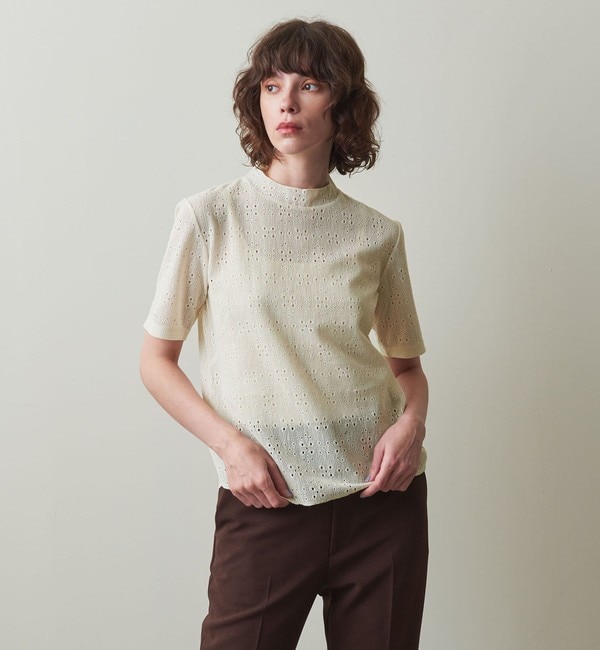 Steven Alan＞FLOWER LACE MOCK NECK PULLOVER/プルオーバー|BEAUTY&YOUTH UNITED  ARROWS(ビューティーアンドユース ユナイテッドアローズ)の通販｜アイルミネ