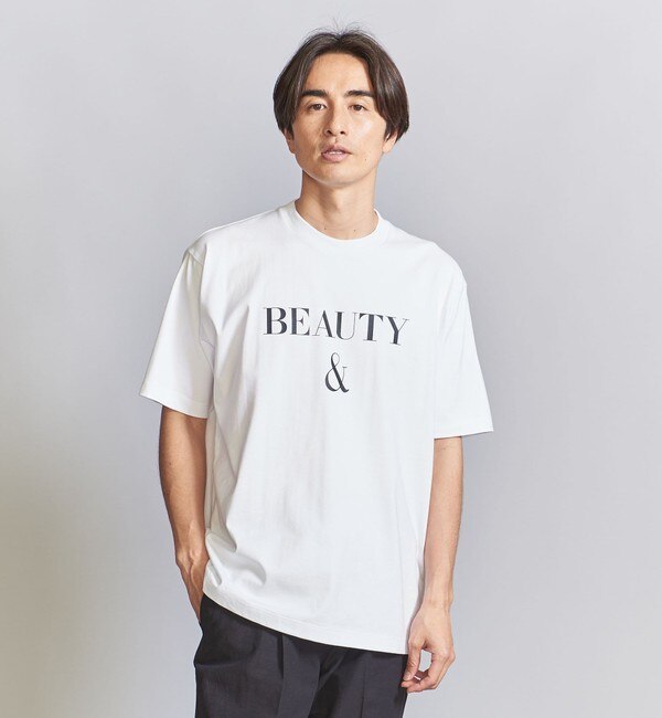 BEAUTY & YOUTH☆ライラック色Ｔシャツワンピース