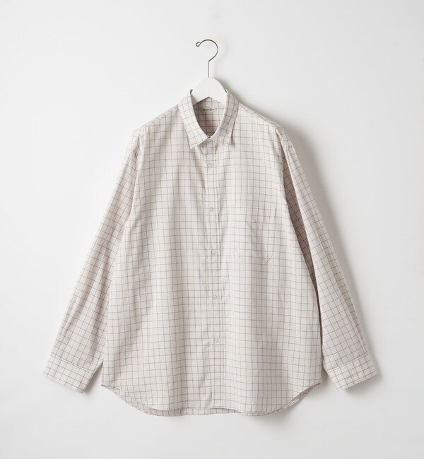 Steven Alan＞ C/S/L CHECK REGULAR COLLAR SHIRT -ALINE/シャツ