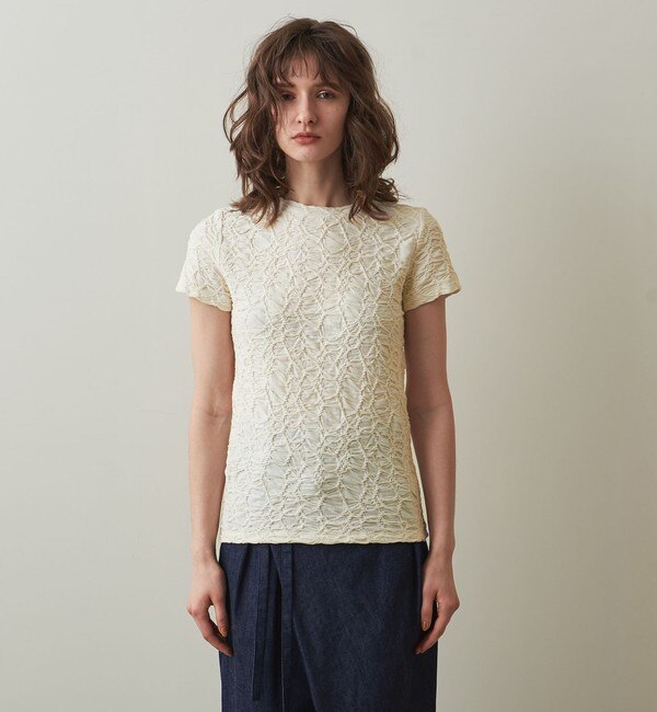 Steven Alan＞SHRINK JERSEY SHORT SLEEVE PULLOVER/カットソー