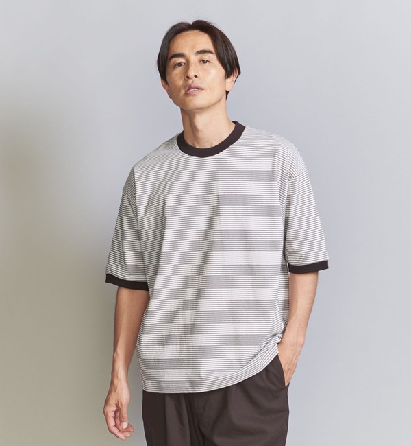 ミジンボーダー リンガー Tシャツ|BEAUTY&YOUTH UNITED ARROWS