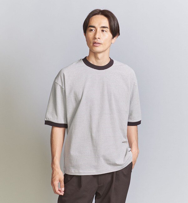 ミジンボーダー リンガー Tシャツ|BEAUTY&YOUTH UNITED ARROWS