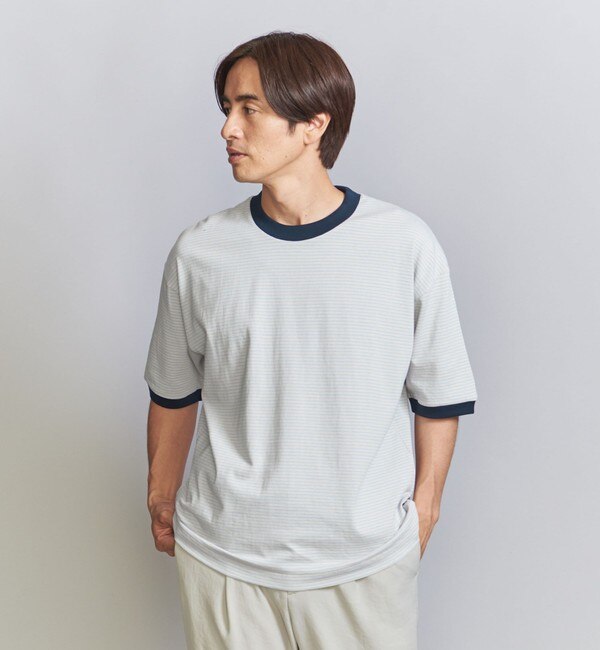 ミジンボーダー リンガー Tシャツ|BEAUTY&YOUTH UNITED ARROWS