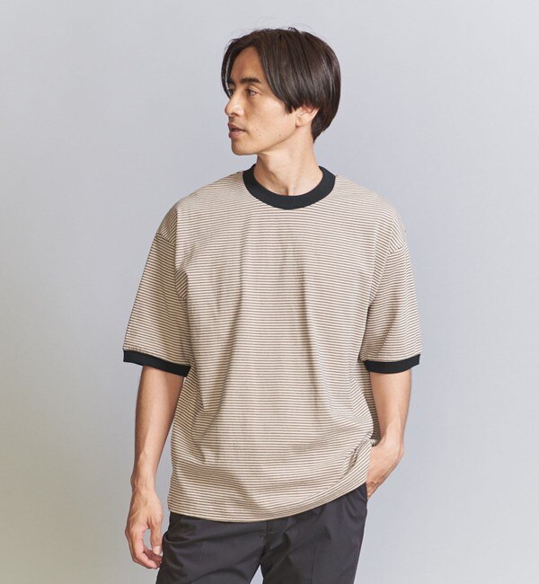 ミジンボーダー リンガー Tシャツ|BEAUTY&YOUTH UNITED ARROWS