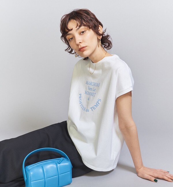 コットン ロゴプリント フレンチスリーブ Tシャツ|BEAUTY&YOUTH UNITED