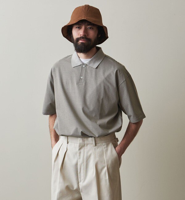 Steven Alan SUVIN BORDER POLOSHIRT ポロシャツ | hartwellspremium.com