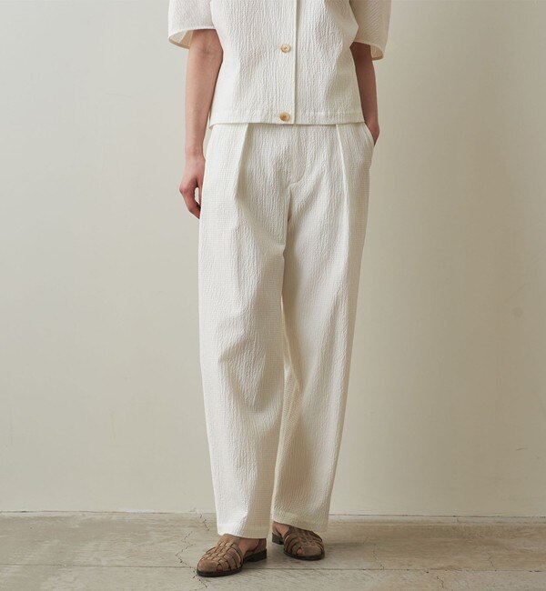 Steven Alan＞COTTON TUCK TROUSERS/パンツ|BEAUTY&YOUTH UNITED