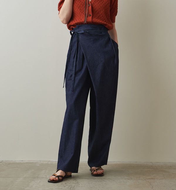 ＜Steven Alan＞DENIM CROSS OVER PANTS/デニムパンツ