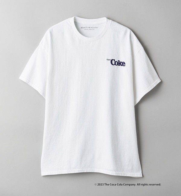 BEAUTYYOUTH UNITED ARROWS 長袖Tシャツ プリント白 - Tシャツ