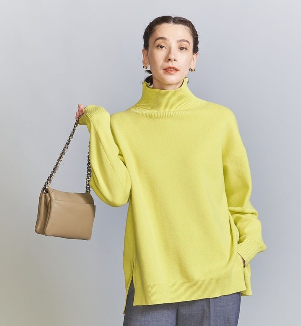 ミラノリブタートルネックニットプルオーバー/イエロー -ウォッシャブル-|BEAUTYYOUTH UNITED ARROWS(ビューティーアンドユース  ユナイテッドアローズ)の通販｜アイルミネ