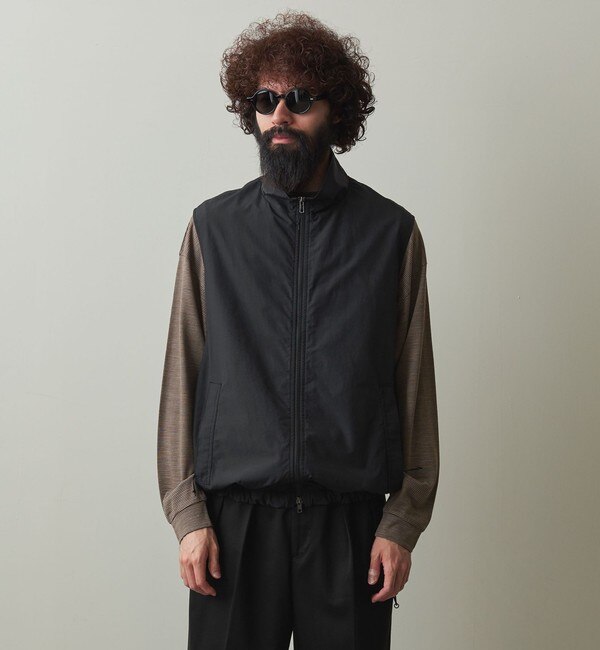 Steven Alan＞ COTTON NYLON ZIP STAND VEST/ベスト|BEAUTY&YOUTH