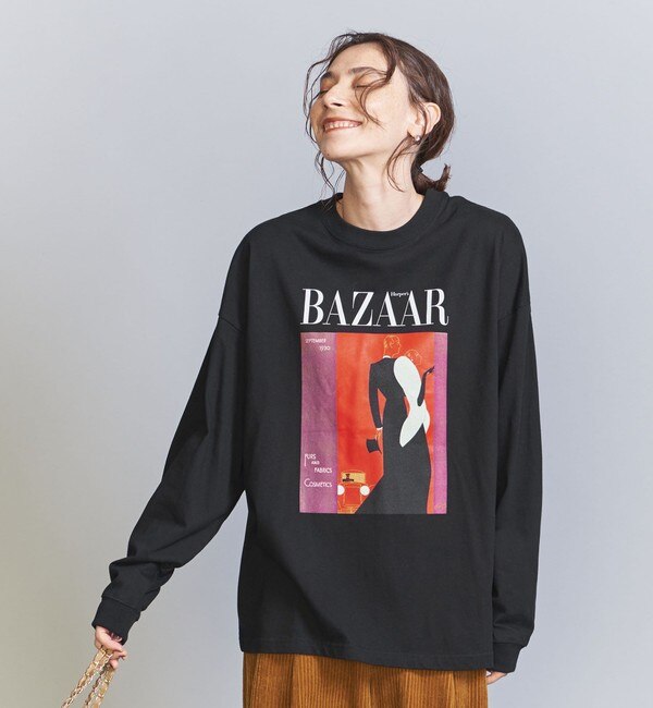 別注】＜Harper's BAZAAR＞グラフィックプリント ロングスリーブT