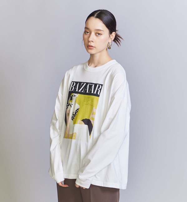 【別注】＜Harper's BAZAAR＞グラフィックプリント ロングスリーブTシャツ