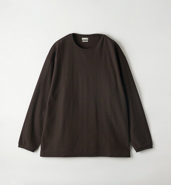 Steven Alan＞ ORGANIC BORDER LONG SLEEVE TEE -LOOSE/カットソー