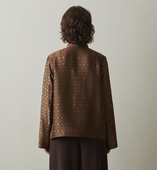 Steven Alan＞CUPRA JACQUARD STAND COLLAR SHIRT/シャツ|BEAUTY&YOUTH