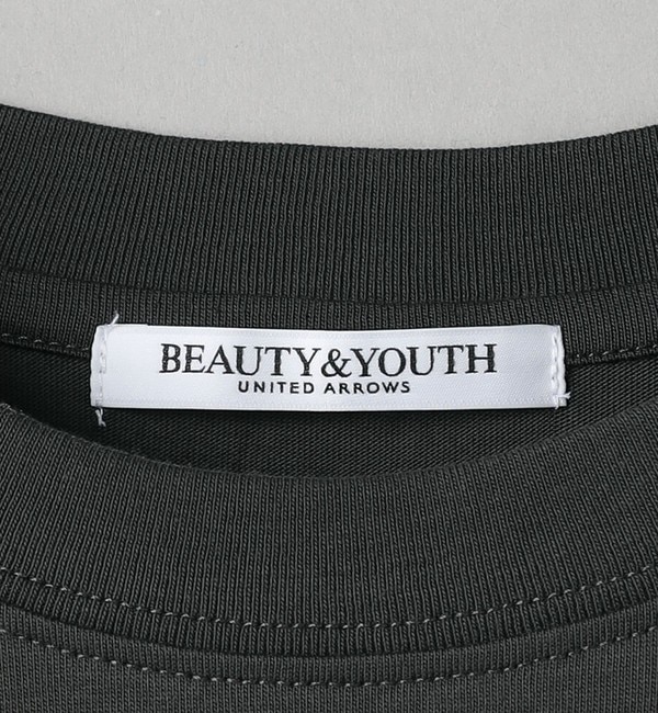 コットン ロゴプリント ロングスリーブ Tシャツ|BEAUTY&YOUTH UNITED
