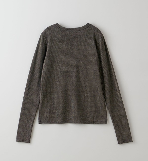 Steven Alan＞LAME JERSEY LONG SLEEVE PULLOVER/カットソー