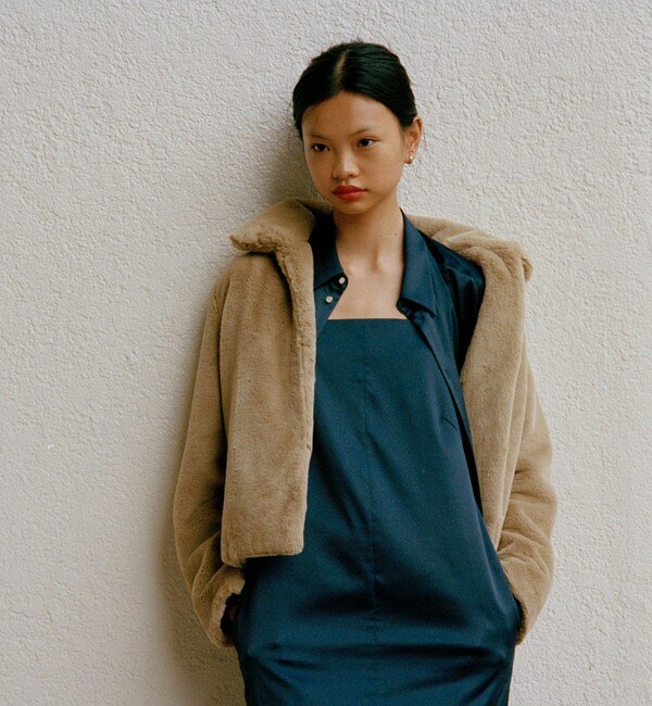 beauty&youth united arrows フェイクファーコート-