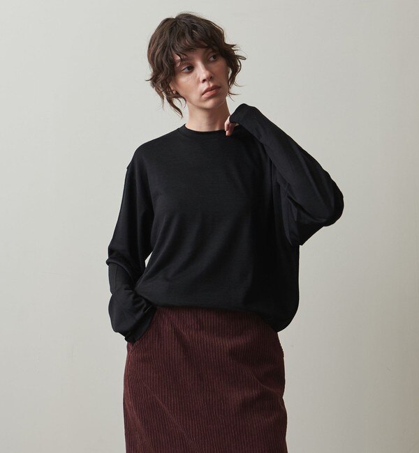 ＜Steven Alan＞WOOL JERSEY LONG SLEEVE TEE SHIRT/Tシャツ