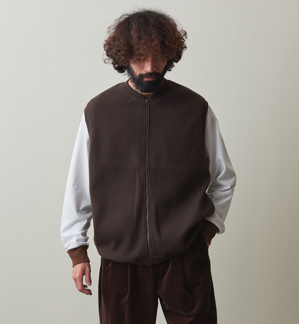 Steven Alan＞ SA T W TOP FLEECE VEST ウール