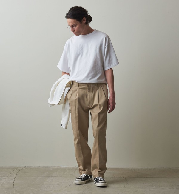 Steven Alan＞ STRC DRILL 2PLEATED PANTS-BOLD/パンツ|BEAUTY&YOUTH