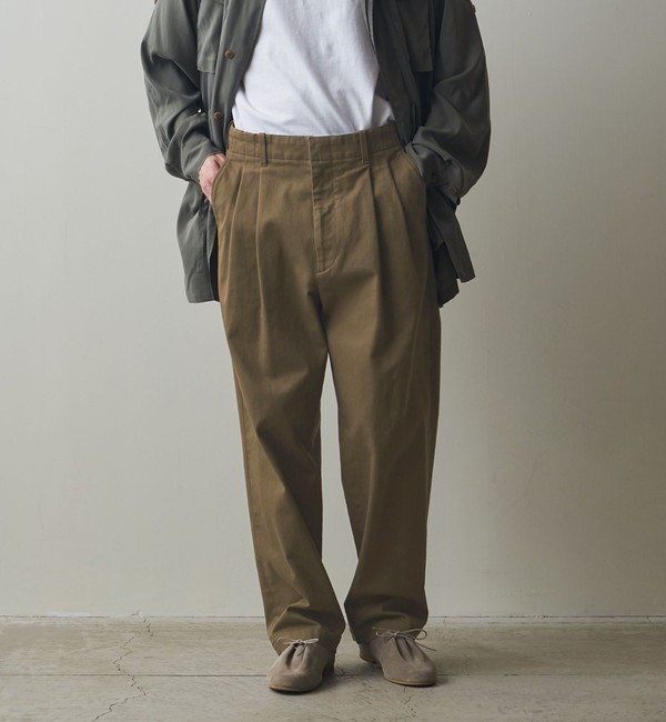 Steven Alan＞ STRC DRILL 2PLEATED PANTS-BOLD/パンツ|BEAUTY&YOUTH ...